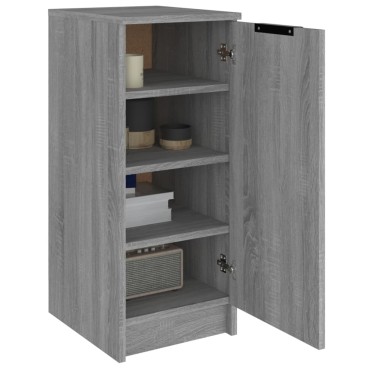 vidaXL Παπουτσοθήκη Γκρι Sonoma 30x35x70cm από Επεξεργασμένο Ξύλο