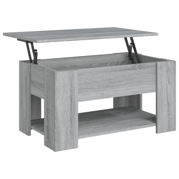 vidaXL Τραπεζάκι Σαλονιού Γκρι Sonoma 79x49x41cm Επεξεργασμένο Ξύλο 1 τεμ.