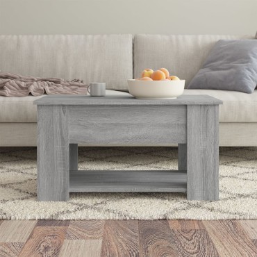 vidaXL Τραπεζάκι Σαλονιού Γκρι Sonoma 79x49x41cm Επεξεργασμένο Ξύλο 1 τεμ.
