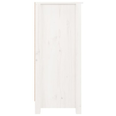 vidaXL Ντουλάπι Λευκό 40x35x80cm από Μασίφ Ξύλο Πεύκου 1 τεμ.
