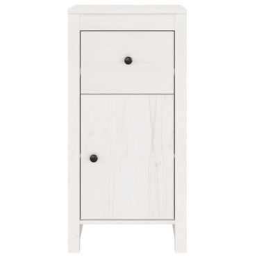 vidaXL Ντουλάπι Λευκό 40x35x80cm από Μασίφ Ξύλο Πεύκου 1 τεμ.