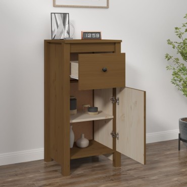 vidaXL Ντουλάπι Καφέ Μέλι 40x35x80cm από Μασίφ Ξύλο Πεύκου 1 τεμ.