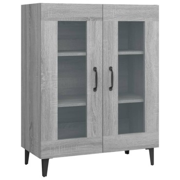 vidaXL Ντουλάπι Γκρι Sonoma 69,5x34x90cm από Επεξεργασμένο Ξύλο 1 τεμ.