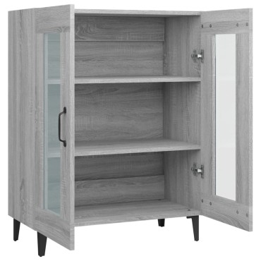 vidaXL Ντουλάπι Γκρι Sonoma 69,5x34x90cm από Επεξεργασμένο Ξύλο 1 τεμ.