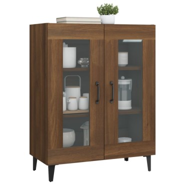 vidaXL Ντουλάπι Καφέ Δρυς 69,5x34x90cm Επεξεργασμένο Ξύλο 1 τεμ.