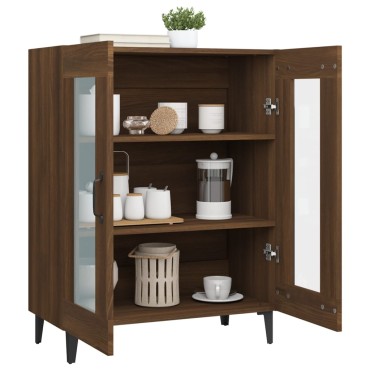 vidaXL Ντουλάπι Καφέ Δρυς 69,5x34x90cm Επεξεργασμένο Ξύλο 1 τεμ.