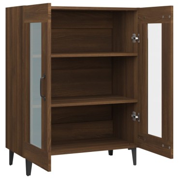 vidaXL Ντουλάπι Καφέ Δρυς 69,5x34x90cm Επεξεργασμένο Ξύλο 1 τεμ.