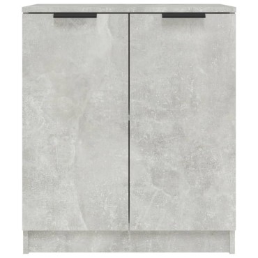 vidaXL Ντουλάπια 2 τεμ. Γκρι Σκυροδέματος 60x30x70cm Επεξεργ. Ξύλο