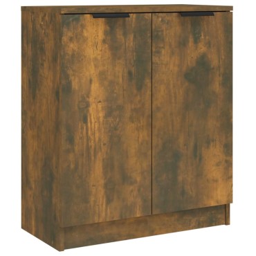 vidaXL Ντουλάπια 2 τεμ. Καπνιστή δρυς 60x30x70cm Επεξεργασμένο Ξύλο