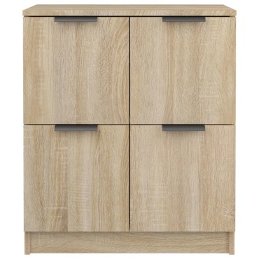 vidaXL Ντουλάπια 2 τεμ. Sonoma Δρυς 60x30x70cm Επεξεργασμένο Ξύλο