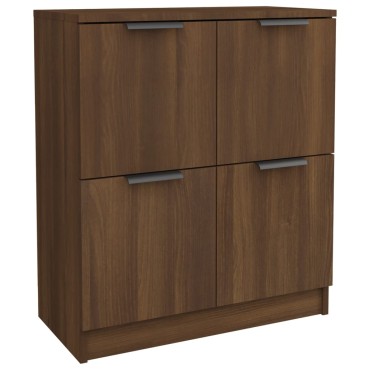 vidaXL Συρταριέρες 2 τεμ. Καφέ Δρυς 60x30x70cm Επεξεργασμένο Ξύλο