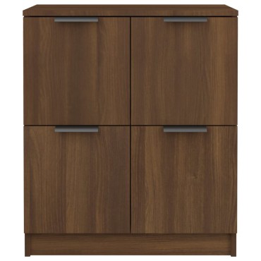vidaXL Συρταριέρες 2 τεμ. Καφέ Δρυς 60x30x70cm Επεξεργασμένο Ξύλο