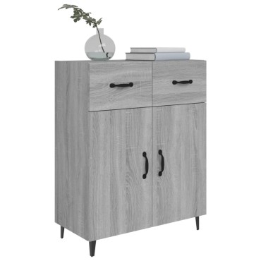 vidaXL Ντουλάπι Γκρι Sonoma 69,5x34x90cm από Επεξεργασμένο Ξύλο 1 τεμ.