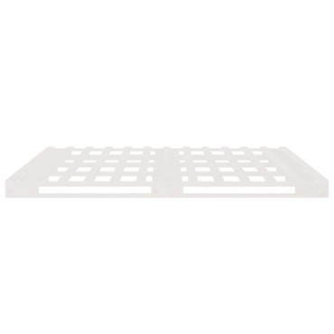 vidaXL Κρεβάτι από Παλέτες Λευκό 120x190 εκ. Μασίφ Πεύκο Small Double