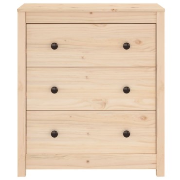 vidaXL Συρταριέρα 70x35x80cm από Μασίφ Ξύλο Πεύκου 1 τεμ.