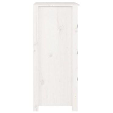 vidaXL Συρταριέρα Λευκή 70x35x80cm από Μασίφ Ξύλο Πεύκου 1 τεμ.