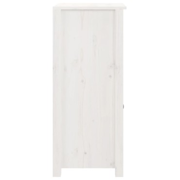 vidaXL Συρταριέρες 2 τεμ. Λευκό 40x35x80cm από Μασίφ Ξύλο Πεύκου