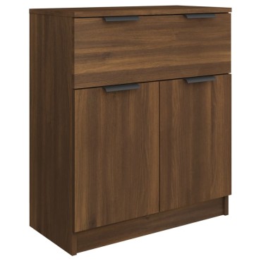 vidaXL Μπουφές Καφέ Δρυς 60x30x70cm από Επεξεργασμένο Ξύλο 1 τεμ.