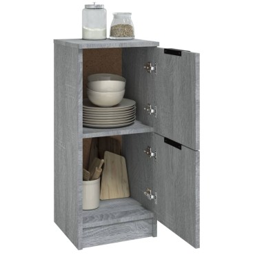 vidaXL Ντουλάπια 2 τεμ. Γκρι Sonoma 30x30x70cm Επεξεργασμένο Ξύλο