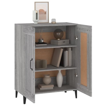 vidaXL Ντουλάπι Γκρι Sonoma 69,5x34x90cm από Επεξεργασμένο Ξύλο 1 τεμ.