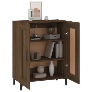 vidaXL Ντουλάπι Καφέ Δρυς 69,5x34x90cm Επεξεργασμένο Ξύλο 1 τεμ.