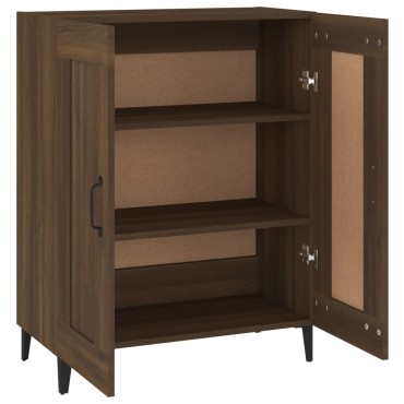 vidaXL Ντουλάπι Καφέ Δρυς 69,5x34x90cm Επεξεργασμένο Ξύλο 1 τεμ.