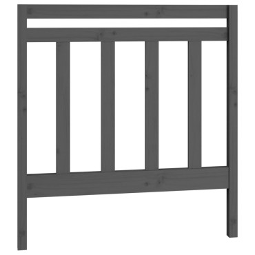 vidaXL Καναπές Κρεβάτι Συρόμενος Γκρι 2x(90x200) εκ. Μασίφ Ξύλο Πεύκου
