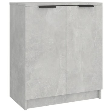 vidaXL Παπουτσοθήκη Γκρι Σκυροδέματος 59x35x70cm Επεξεργασμένο Ξύλο