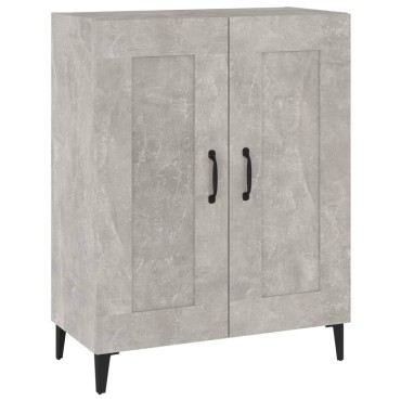 vidaXL Ντουλάπι Γκρι Σκυροδέματος 69,5x34x90cm Επεξεργασμένο Ξύλο 1 τεμ.