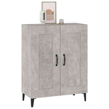 vidaXL Ντουλάπι Γκρι Σκυροδέματος 69,5x34x90cm Επεξεργασμένο Ξύλο 1 τεμ.