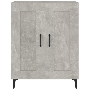 vidaXL Ντουλάπι Γκρι Σκυροδέματος 69,5x34x90cm Επεξεργασμένο Ξύλο 1 τεμ.