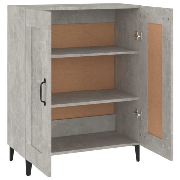 vidaXL Ντουλάπι Γκρι Σκυροδέματος 69,5x34x90cm Επεξεργασμένο Ξύλο 1 τεμ.