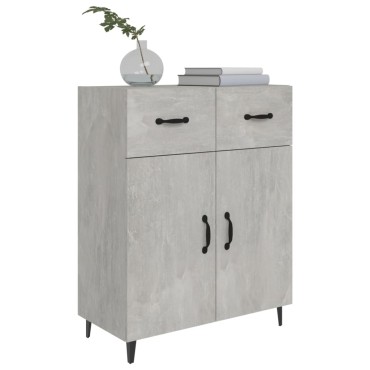 vidaXL Ντουλάπι Γκρι Σκυροδέματος 69,5x34x90cm Επεξεργασμένο Ξύλο 1 τεμ.