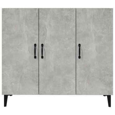 vidaXL Ντουλάπι Γκρι Σκυροδέματος 90x34x80cm Επεξεργασμένο Ξύλο 1 τεμ.