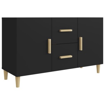 vidaXL Ντουλάπι Μαύρο 100x36x60cm από Επεξεργασμένο Ξύλο 1 τεμ.