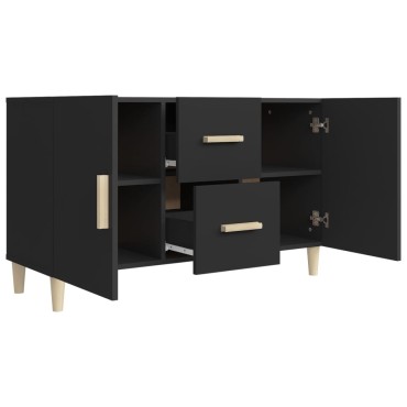 vidaXL Ντουλάπι Μαύρο 100x36x60cm από Επεξεργασμένο Ξύλο 1 τεμ.
