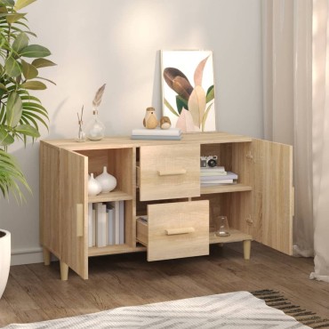 vidaXL Ντουλάπι Sonoma Δρυς 100x36x60cm από Επεξεργασμένο Ξύλο 1 τεμ.