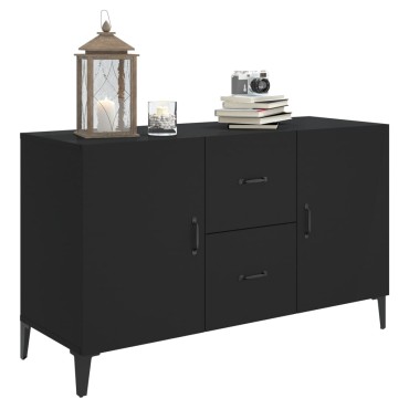 vidaXL Ντουλάπι Μαύρο 100x36x60cm από Επεξεργασμένο Ξύλο 1 τεμ.
