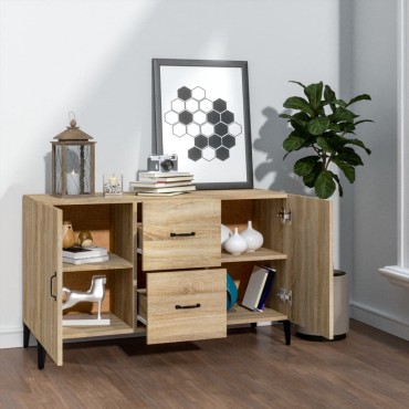 vidaXL Ντουλάπι Sonoma Δρυς 100x36x60cm από Επεξεργασμένο Ξύλο 1 τεμ.