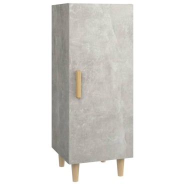 vidaXL Ντουλάπι Γκρι Σκυροδέματος 34,5x34x90cm Επεξεργασμένο Ξύλο 1 τεμ.