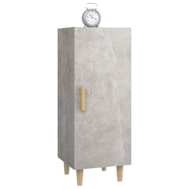 vidaXL Ντουλάπι Γκρι Σκυροδέματος 34,5x34x90cm Επεξεργασμένο Ξύλο 1 τεμ.