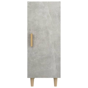 vidaXL Ντουλάπι Γκρι Σκυροδέματος 34,5x34x90cm Επεξεργασμένο Ξύλο 1 τεμ.