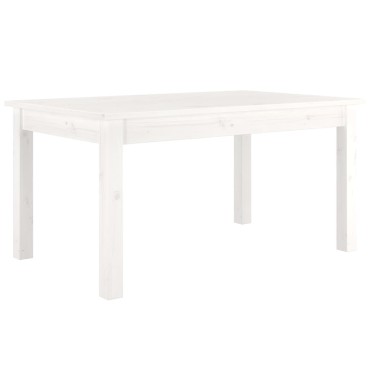 vidaXL Τραπεζάκι Σαλονιού Λευκό 80x50x40cm από Μασίφ Ξύλο Πεύκου 1 τεμ.