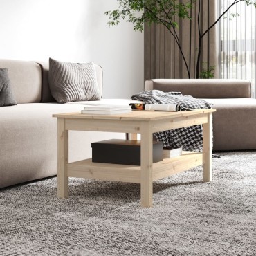 vidaXL Τραπεζάκι Σαλονιού 80x50x40cm από Μασίφ Ξύλο Πεύκου 1 τεμ.