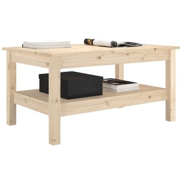 vidaXL Τραπεζάκι Σαλονιού 80x50x40cm από Μασίφ Ξύλο Πεύκου 1 τεμ.
