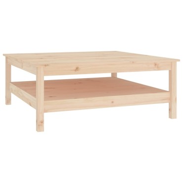 vidaXL Τραπεζάκι Σαλονιού Γκρι 100x100x40cm από Μασίφ Ξύλο Πεύκου 1 τεμ.