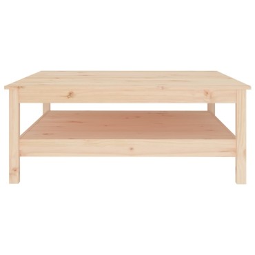 vidaXL Τραπεζάκι Σαλονιού Γκρι 100x100x40cm από Μασίφ Ξύλο Πεύκου 1 τεμ.