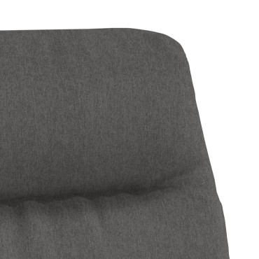 vidaXL Πολυθρόνα Relax Σκούρο Γκρι Υφασμάτινη με Υποπόδιο 70x77x98cm 1 τεμ.