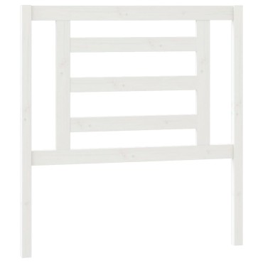 vidaXL Καναπές Κρεβάτι Συρόμενος Λευκός 2x(90x190)cm από Μασίφ Πεύκο 1 τεμ. - Μονό