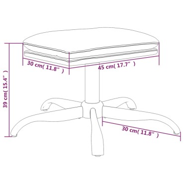 vidaXL Υποπόδιο Σκούρο Γκρι 60x60x36cm Βελούδινο 1 τεμ.